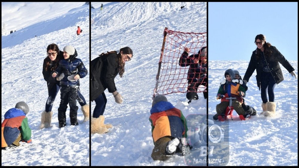 Anne Oğulun Kar Eğlencesi...