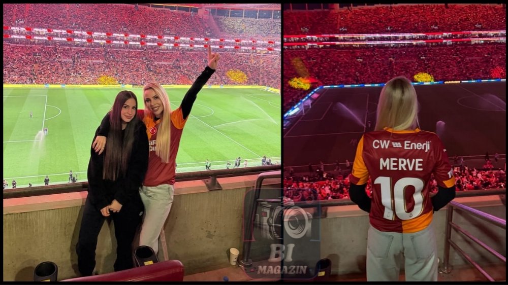 Merve Arkas Kızı Öykü İle Tribünde...