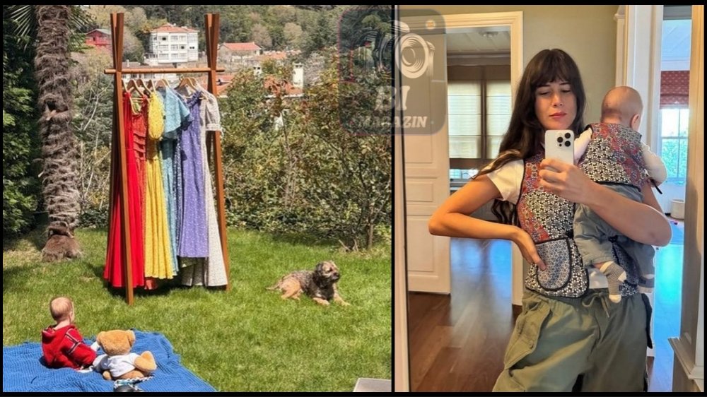 Yeni Koleksiyonunu Oğluyla Tanıttı...