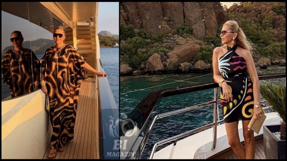 Arzu Sabancı'dan Mavi Tur Şıklığı...