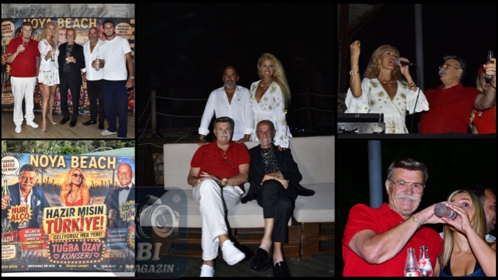 Noya Beach’te Coşkulu Yeşilçam Gecesi: Nuri Alço’nun Elinden Gazoz İçme Yarışına Girdiler...