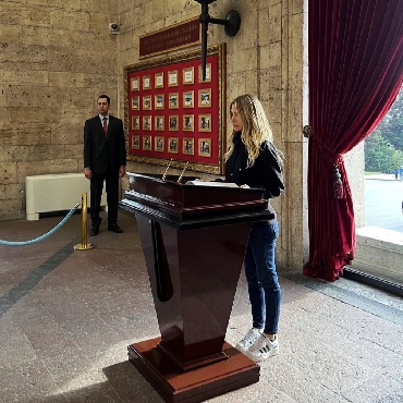 Pınar Sabancı Anıtkabir'de...