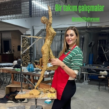 Güral'dan Heykel Çalışması...